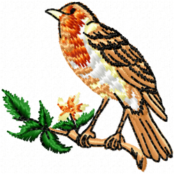 Small Birds Embroidery Design 10